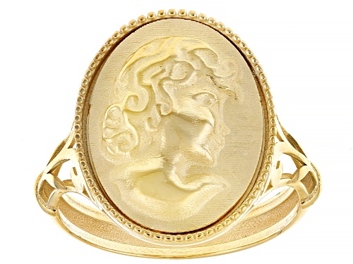 Splendido Italian Jewelry™ 10k Yellow Gold Portrait Ring - Size 7