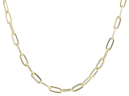Splendido Italian Jewelry™ 10k Yellow Gold 3mm Paperclip 18 Inch Chain - Size 18