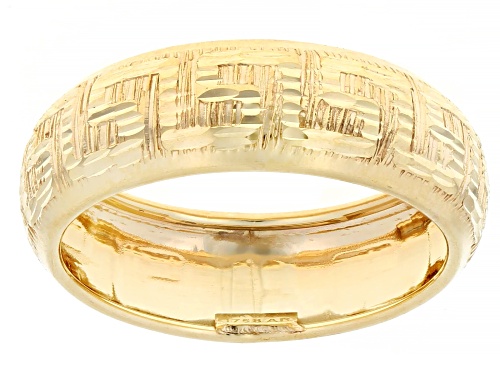 Splendido Italian Jewelry™ 10k Yellow Gold Greek Key Band Ring - Size 8