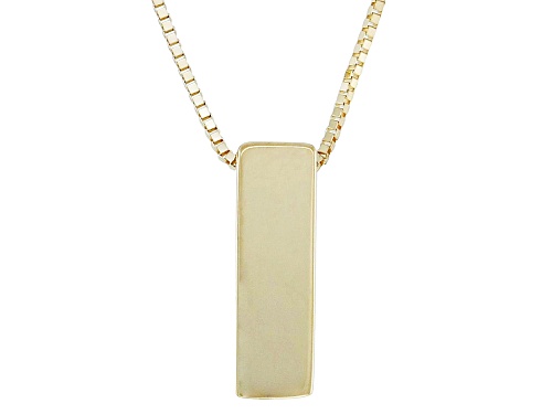Splendido Italian Jewelry™ 10k Yellow Gold Block Letter "I" Initial Necklace - Size 20