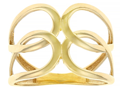 10k Yellow Gold Open Knot Ring - Size 10