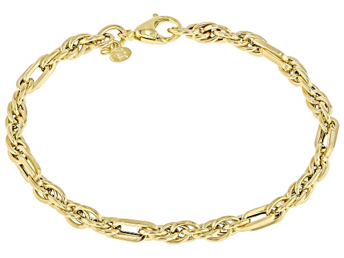Splendido Italian Jewelry™ 10k Yellow Gold 5mm Figarope Bracelet - Size 7.5