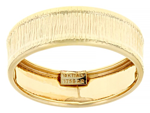 Splendido Italian Jewelry™ 10k Yellow Gold Textured Band Ring - Size 7