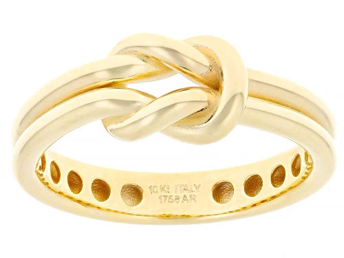 Splendido Italian Jewelry™ 10k Yellow Gold Knot Ring - Size 10