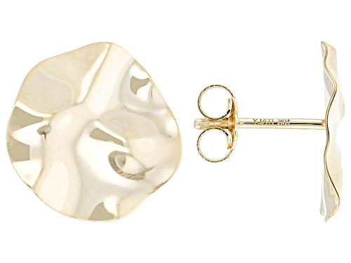 Splendido Italian Jewelry™ 10k Yellow Gold Round Liquid Gold Earrings