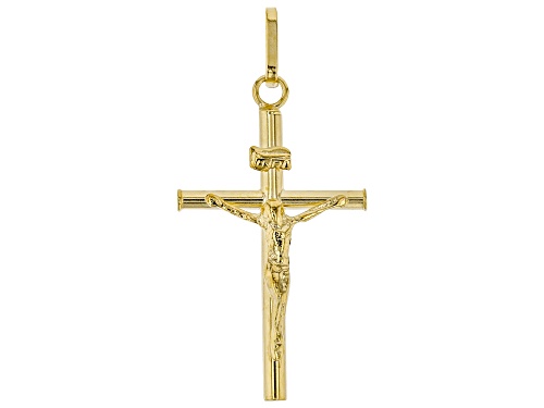 10K Yellow Gold Crucifix Pendant
