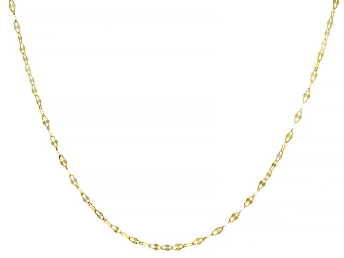 10k Yellow Gold 1.5mm Designer Lumina Link Necklace 20 Inches - Size 20