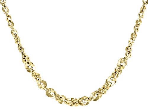 Photo of 10K Yellow Gold Graduated 18 Inch Rope Necklace - Size 18