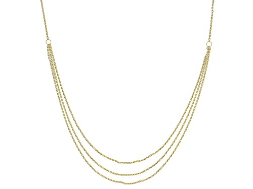 10K Yellow Gold Multi-Strand Cable Chain 20 Inch Necklace - Size 20