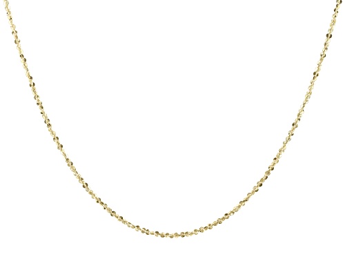 Photo of 10K Yellow Gold 1.56MM Criss-Cross Chain 20 Inch Necklace - Size 20