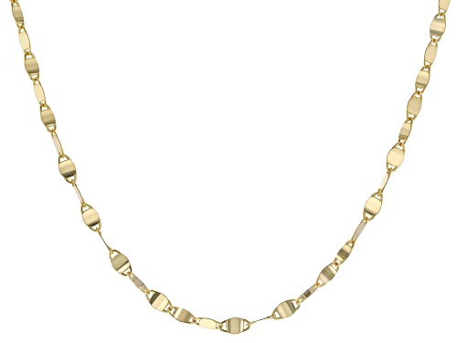 Photo of 10K Yellow Gold 2.05MM 18" Valentino Necklace - Size 18