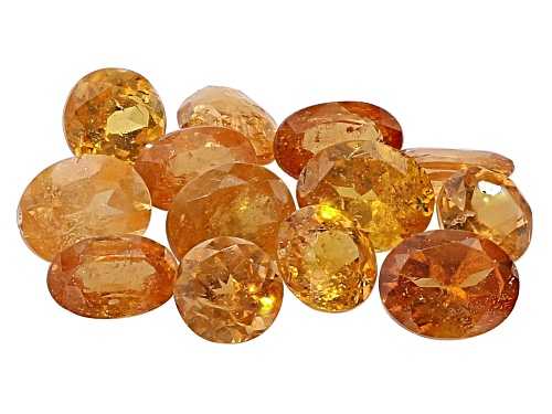 Parcel of Spessartite loose gemstones with a minimum of 5.00ctw mixed shapes and sizes.