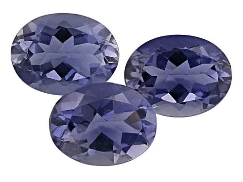 Photo of Iolite 8x6mm Oval Set of 3 with a minimum of 2.75ctw