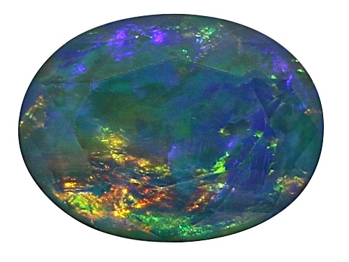 Photo of Triplet opal 11X9mm Oval Facet with a minimum of 2.50ctw