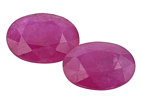 Kenya ruby 9x7mm Oval Shape Matched Pair with a minimum of 3.50ctw