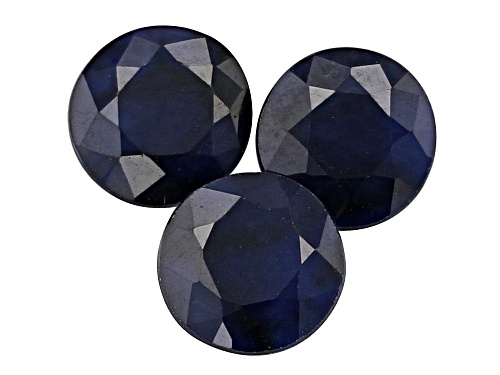 Photo of Blue Sapphire 7.00mm Round Set of 3 with a minimum of 4.50ctw