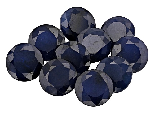 Sapphire 8.00mm Round Set of 10 with a minimum of 22.00ctw