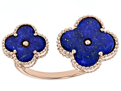 Lapis Lazuli Copper Ring Size 8 4.2 Ctw - Size 8