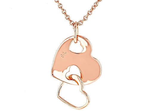 18k Rose Gold over Copper Pendant with chain
