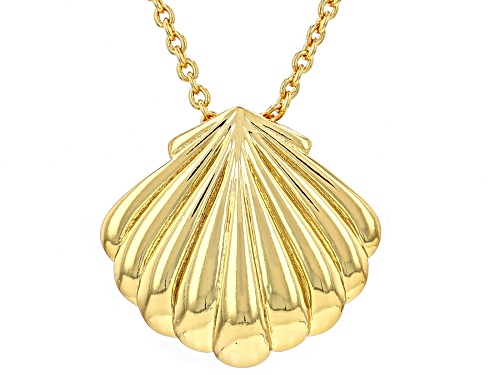 18k Yellow Gold Over Copper Pendant with chain