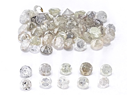 PARCEL WHITE DIAMOND ROUND 1.5 SINGLE CUT WITH A MINIMUM OF 1 CTW.