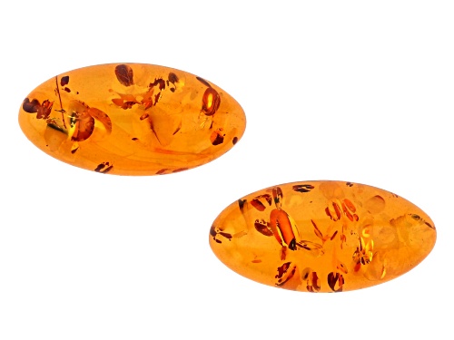 Photo of SET OF AMBER OVAL 20X10 CAB WITH A MINIMUM OF 6.0 CTW.