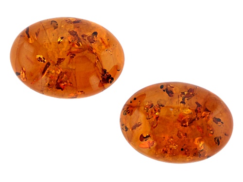 SET OF AMBER OVAL 25X18 CAB WITH A MINIMUM OF 24.0 CTW.
