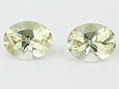 MATCH PAIR CANARY APATITE OVAL 9X7 WITH MINIMUN OF 3.50 CTW.