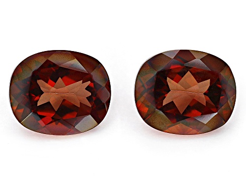 RED LABRADORITE CUSHION 12X10 FACETED MATCH PAIRS WITH A MINIMUM OF 8.5 CTW.