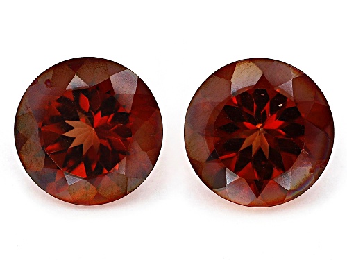 RED LABRADORITE ROUND 10.0 FACETS MATCH PAIR WITH A MINIMUM OF 5.75 CTW.