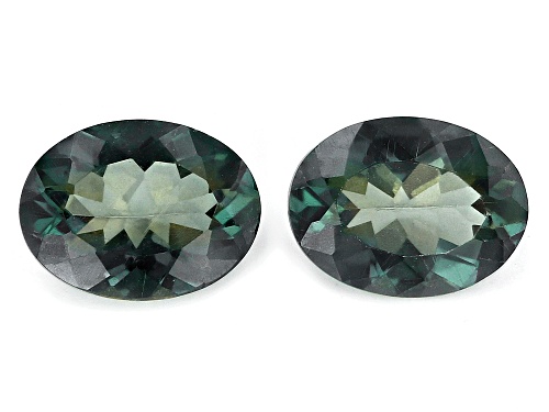 GREEN LABRADORITE OVAL 8X6 FACETS WITH A MINIMUM OF 2 CTW.