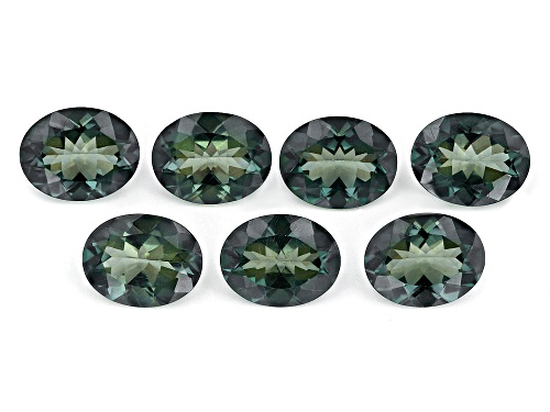 GREEN LABRADORITE OVAL 9X7 FACETS WITH A MINIMUM OF 10 CTW.