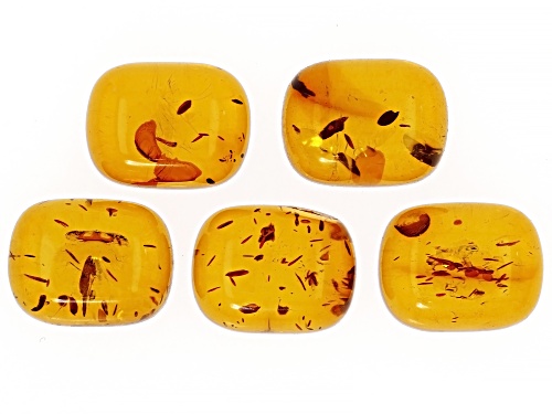 Photo of Amber Loose Gemstone Set of 5,4 CTW Minimum