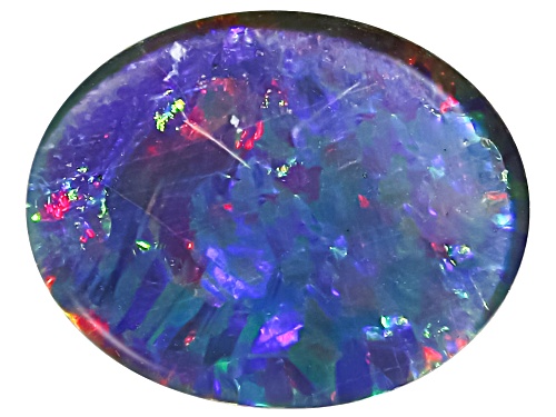 Multi-Color Australian Opal Triplet 10x8mm Oval Cabochon Cut Gemstone 1.25Ct