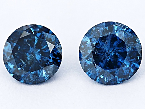 Blue Diamond Loose Gemstones Match Pair  0.30CTW Minimum