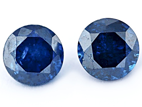 Blue Diamond Match Pair Loose Gemstone  0.45 CTW Minimum