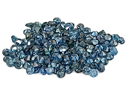 Photo of Blue Diamond 0.80mm Round Single Cut Gemstone Parcel 0.50Ctw