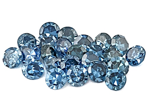 Blue Diamond 1.2mm Round Single Cut Gemstone Parcel 0.20Ctw