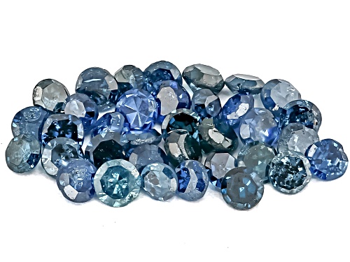 Photo of Blue Diamond 1.40mm-1.60mm Round Single Cut Gemstone Parcel 0.50Ctw