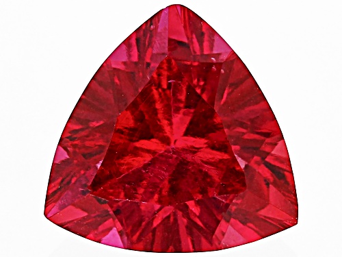 Red Lab Created Bixbite 8mm Trillion Concave Cut Gemstone 1.50ct