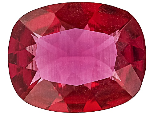 Photo of Red Lab Created Bixbite 10X8mm Cushion Faceted Cut Gemstone 2.00Ct