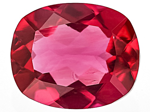 Red Lab Created Bixbite 11x9mm Cushion Faceted Cut Gemstone 3.50ct