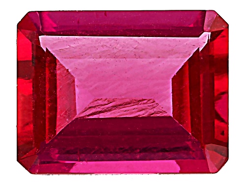 Photo of Red Lab Created Bixbite 9x7mm Octagon Faceted Cut Gemstone 1.75ct