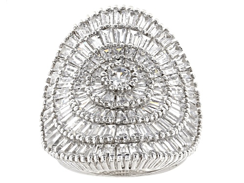 Bella Luce ® 9.55ctw Rhodium Over Sterling Silver Ring - Size 6