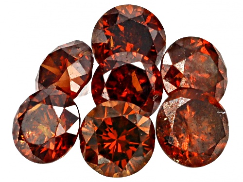 Cognac Diamond Loose Gemstone Set Of 7, 0.40ctw Minimum