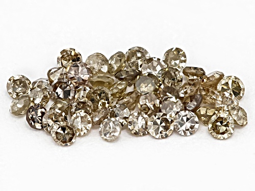 Photo of Champagne Diamond 1.40mm-1.50mm Round Single Cut Gemstone Parcel 0.50Ctw