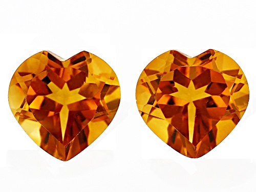 Citrine Loose Gemstones Match Pair , 3.00CTW Minimum