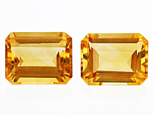 Citrine Loose Gemstones Match Pair , 4.00CTW Minimum