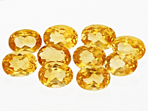 Photo of Citrine Loose Gemstones Set Of 10, 0.80CTW Minimum