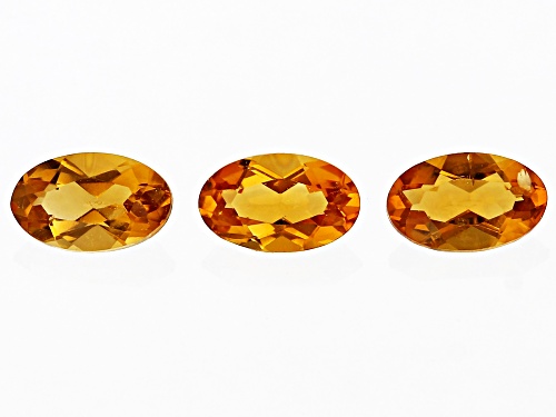 Citrine Loose Gemstones Set of 3, 0.50CTW Minimum